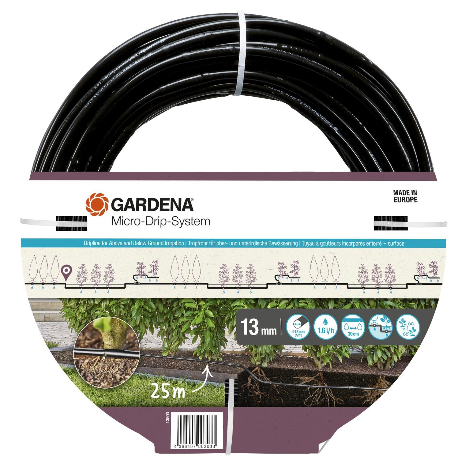 Gardena 13503-20 pompa da giardino 25 m Sotto terra Nero - Gardena