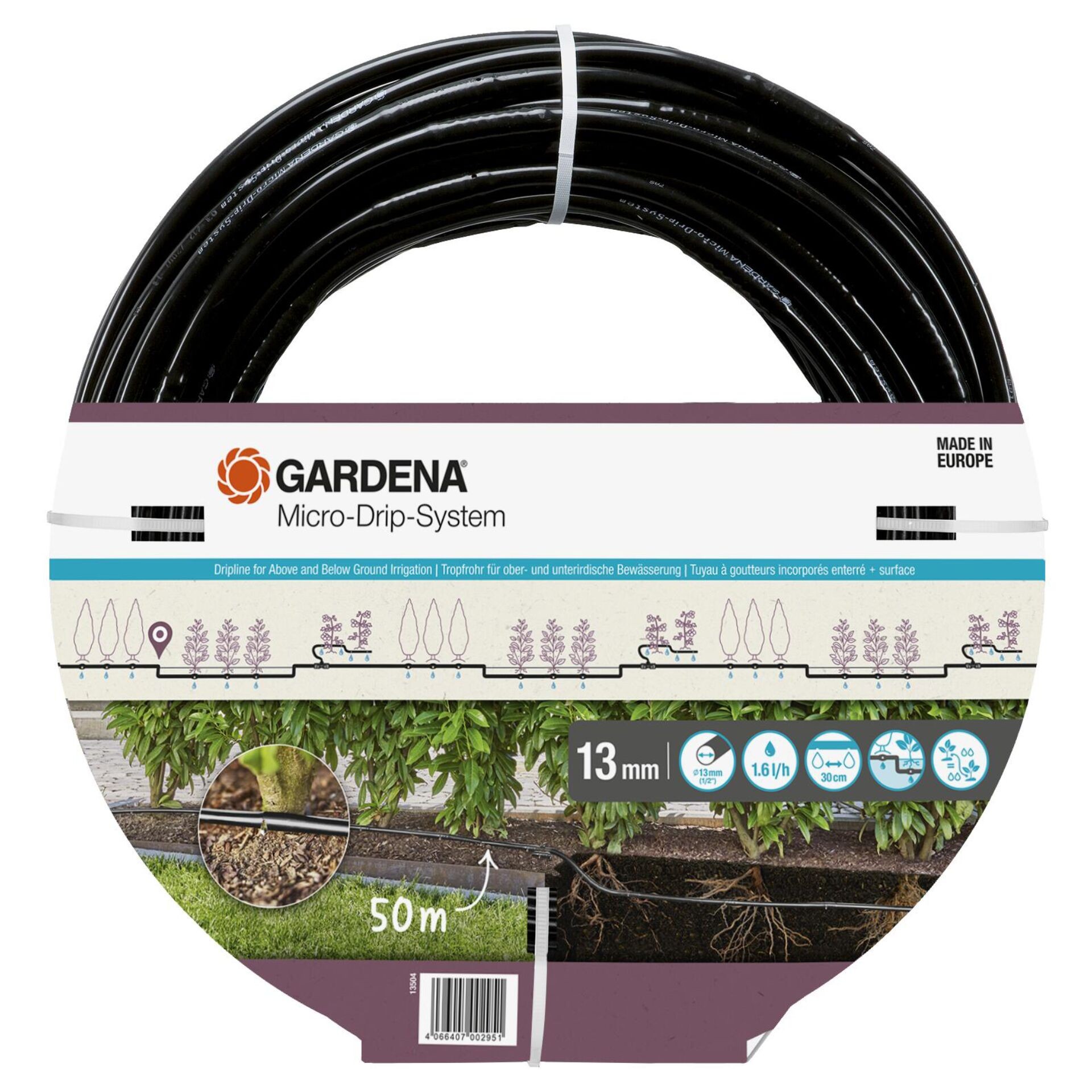 Gardena 13504-20 garden hose 50 m Below ground Black - Gardena 13504-