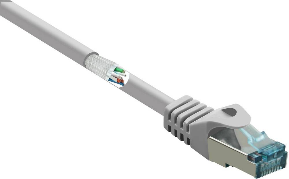 Renkforce RF-5191008 networking cable Grey 30 m Cat6a S/FTP (S-STP) -