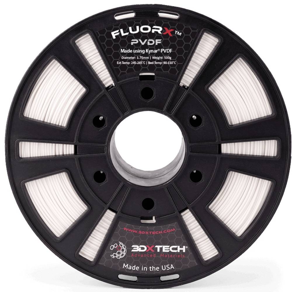 3D Xtech PVD1010750N FluorX PVDF Filament PVDF chemisch beständig,