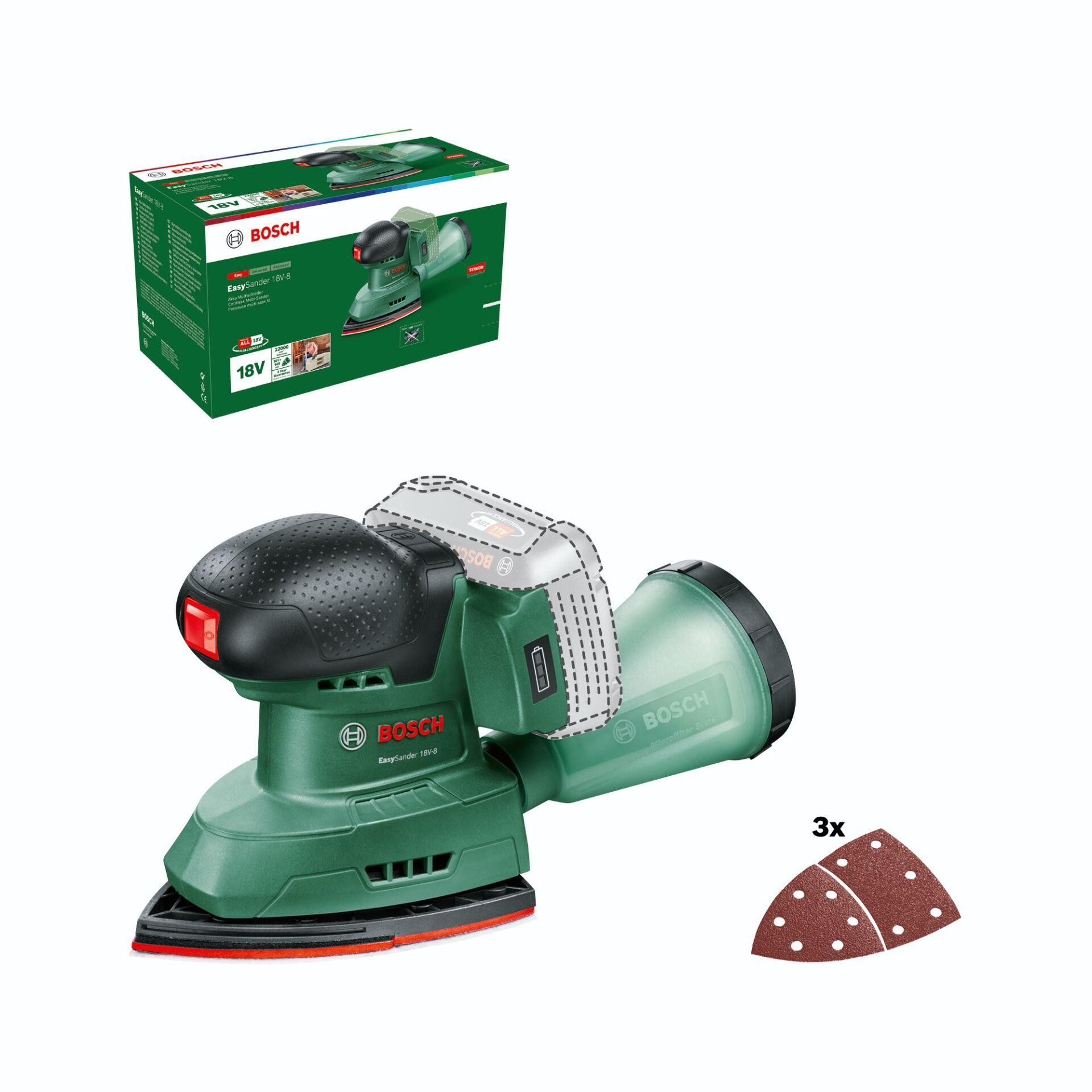 Bosch Home and Garden EasySander 18V-8 06033E3000 Exzenterschleifer