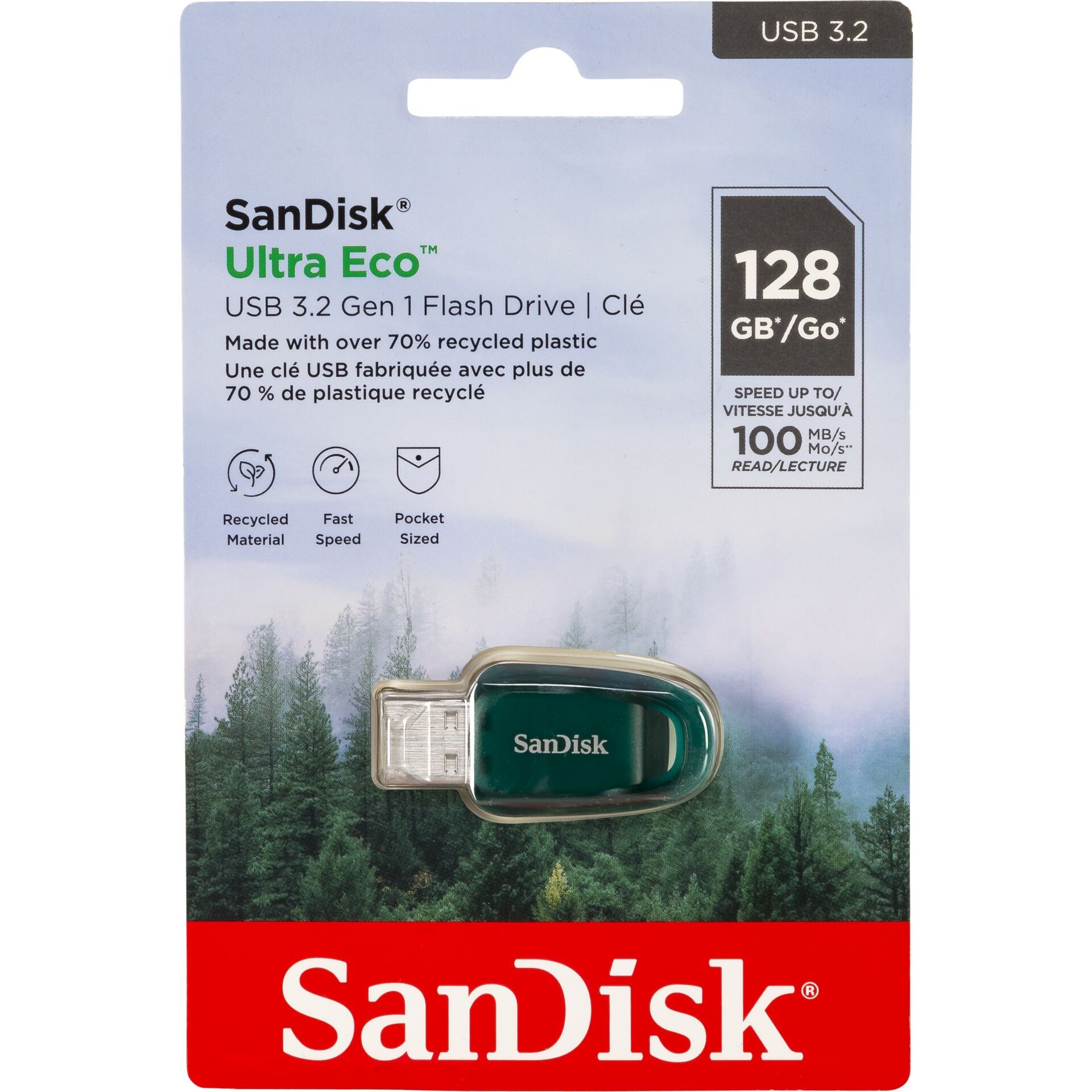 SanDisk Ultra Eco unidad flash USB 128 GB USB tipo A 3.2 Gen 1 (3.1