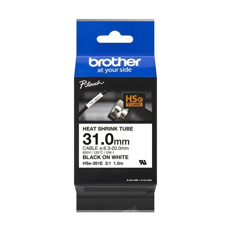 Brother HSE-261E tuyau thermo-rétractable - Brother HSE-261E, Gaine