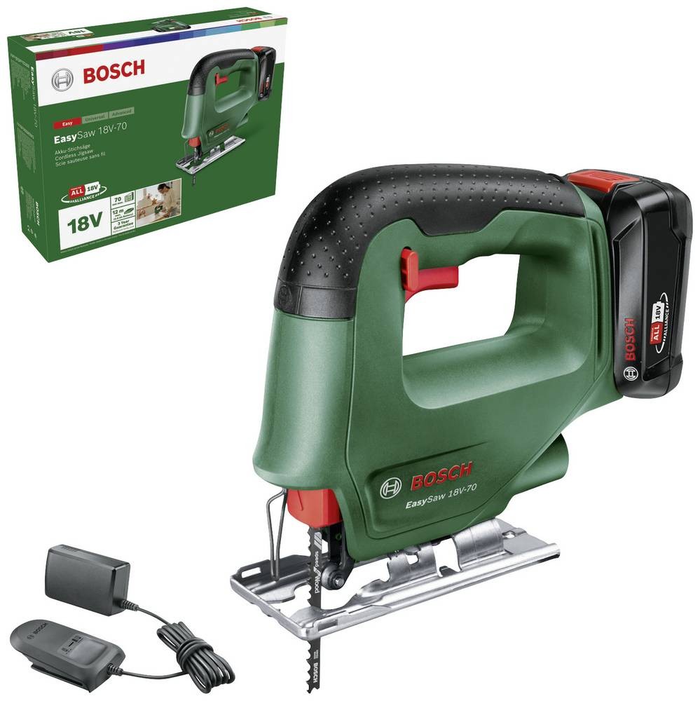 Bosch Home and Garden EasySaw 18V-70 Akku-Stichsäge 0603012002 incl.