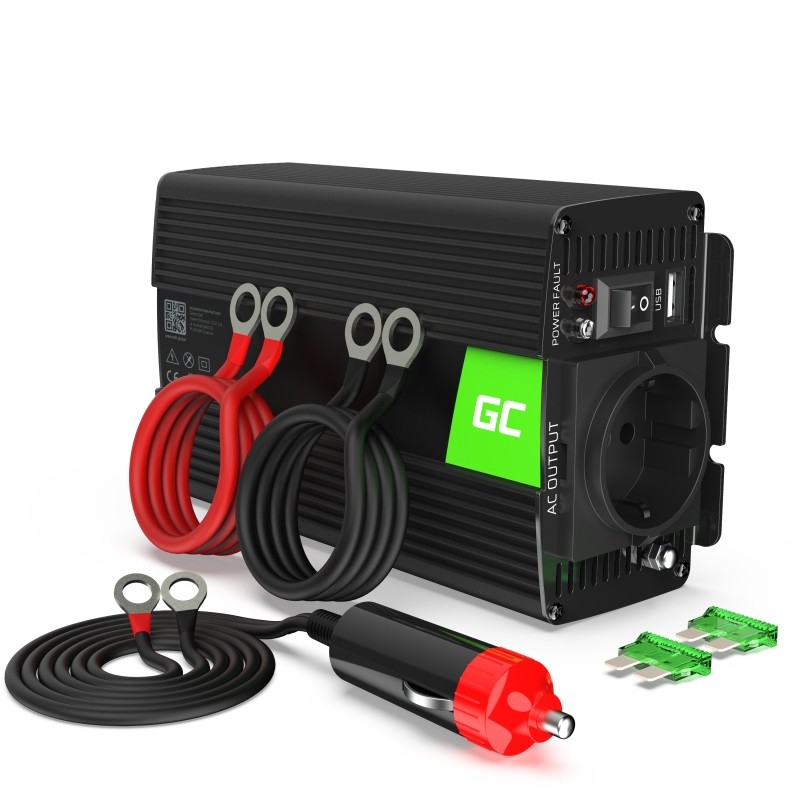Green Cell INV04DE adaptateur de puissance & onduleur Universel 500 W