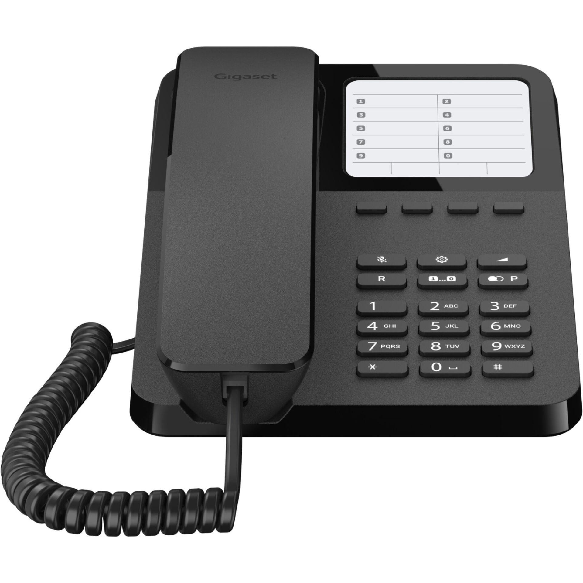 Gigaset DESK 400 Teléfono analógico Negro - Gigaset DESK 400, Telé