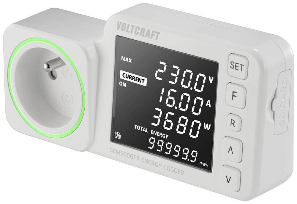 VOLTCRAFT SEM5000 FR Energiekosten-Messgerät Kostenprognose,