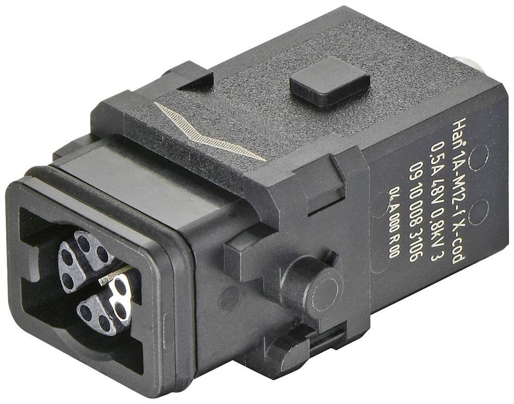 Steckverbinder Han 1A-M12-f X-coded 09100083106 HARTING 1 St.