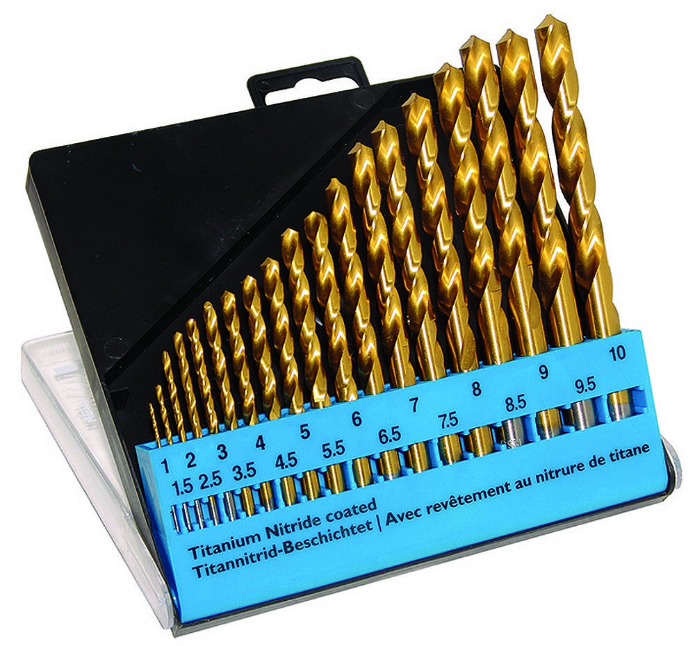 C.K T3291 HSS Metall-Spiralbohrer-Set 19teilig 1 mm, 1.5 mm, 2 mm, 2.
