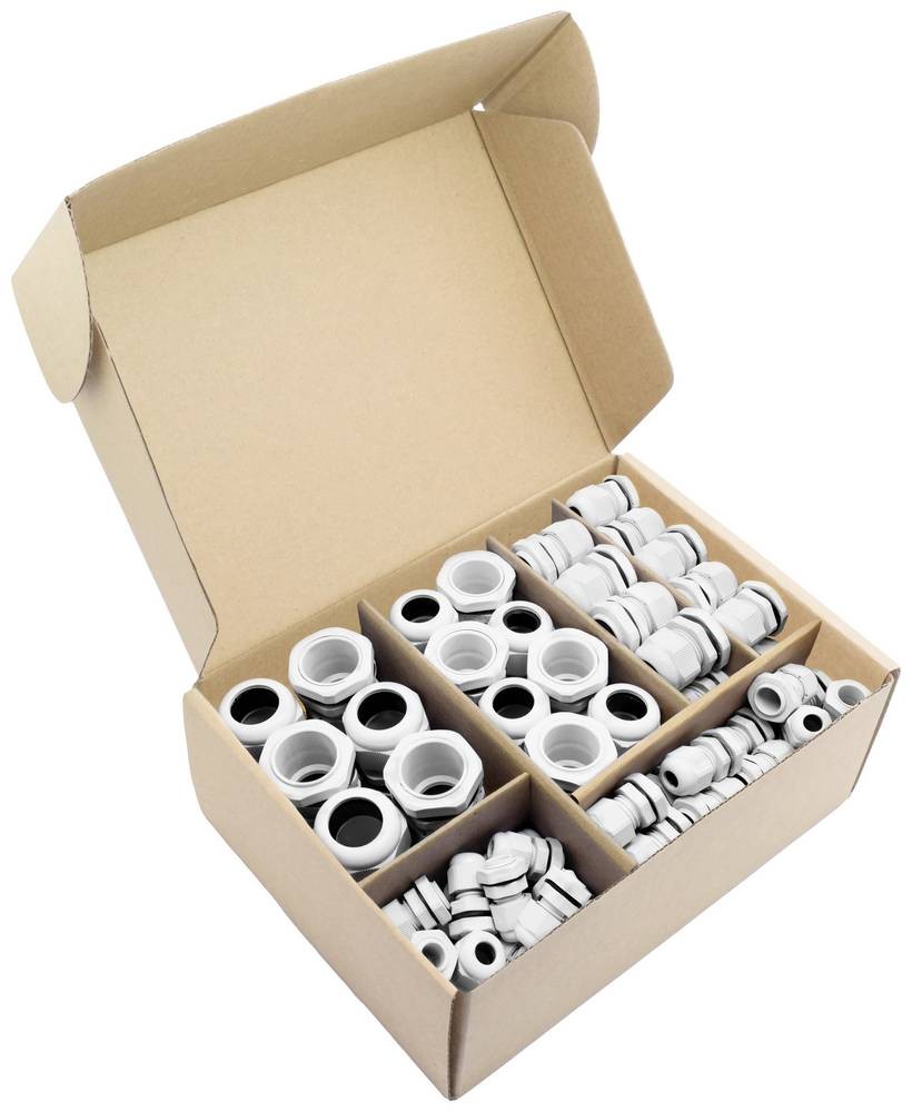 Quadrios 2102CA113 Kabelverschraubung Sortiment PA66 white 60St.