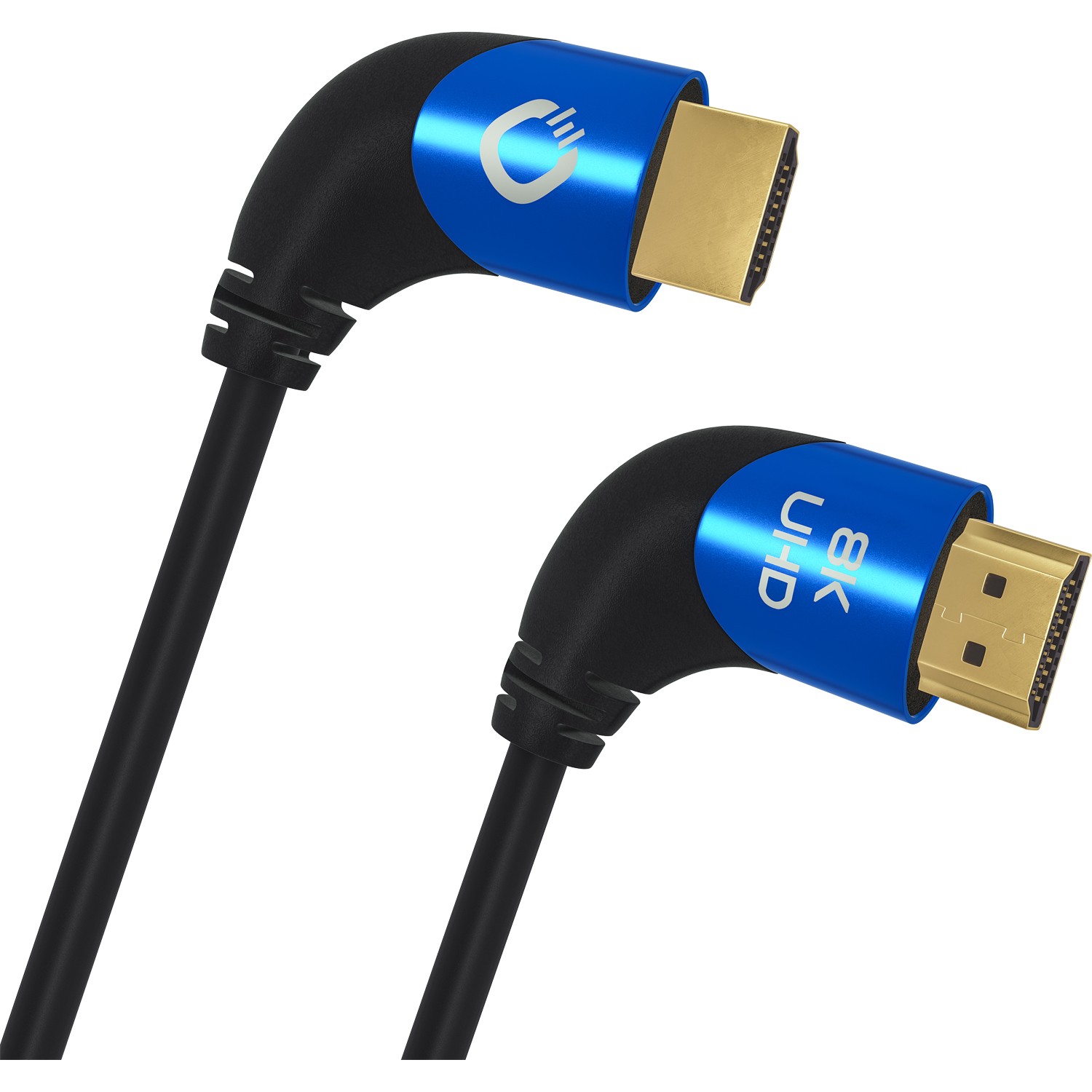 OEHLBACH D1C42542 câble HDMI 2 m HDMI Type A (Standard) Noir, Bleu -