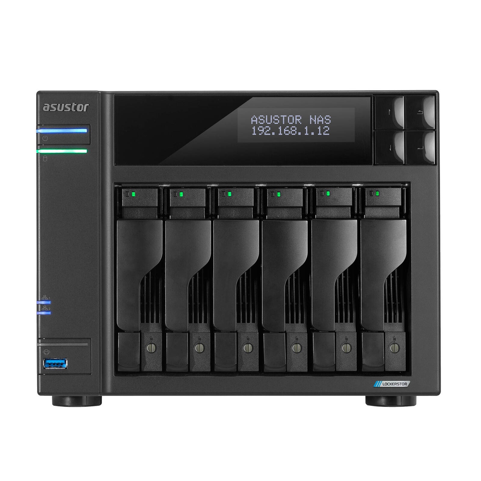 Asustor LOCKERSTOR 6 NAS Bureau Ethernet/LAN Noir N5105 - Asustor