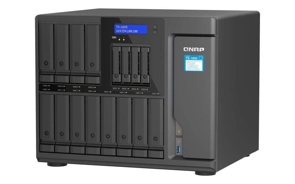 QNAP TS-1655 NAS Tower Intel Atom C5125 8 Go DDR4 0 To QNAP Turbo