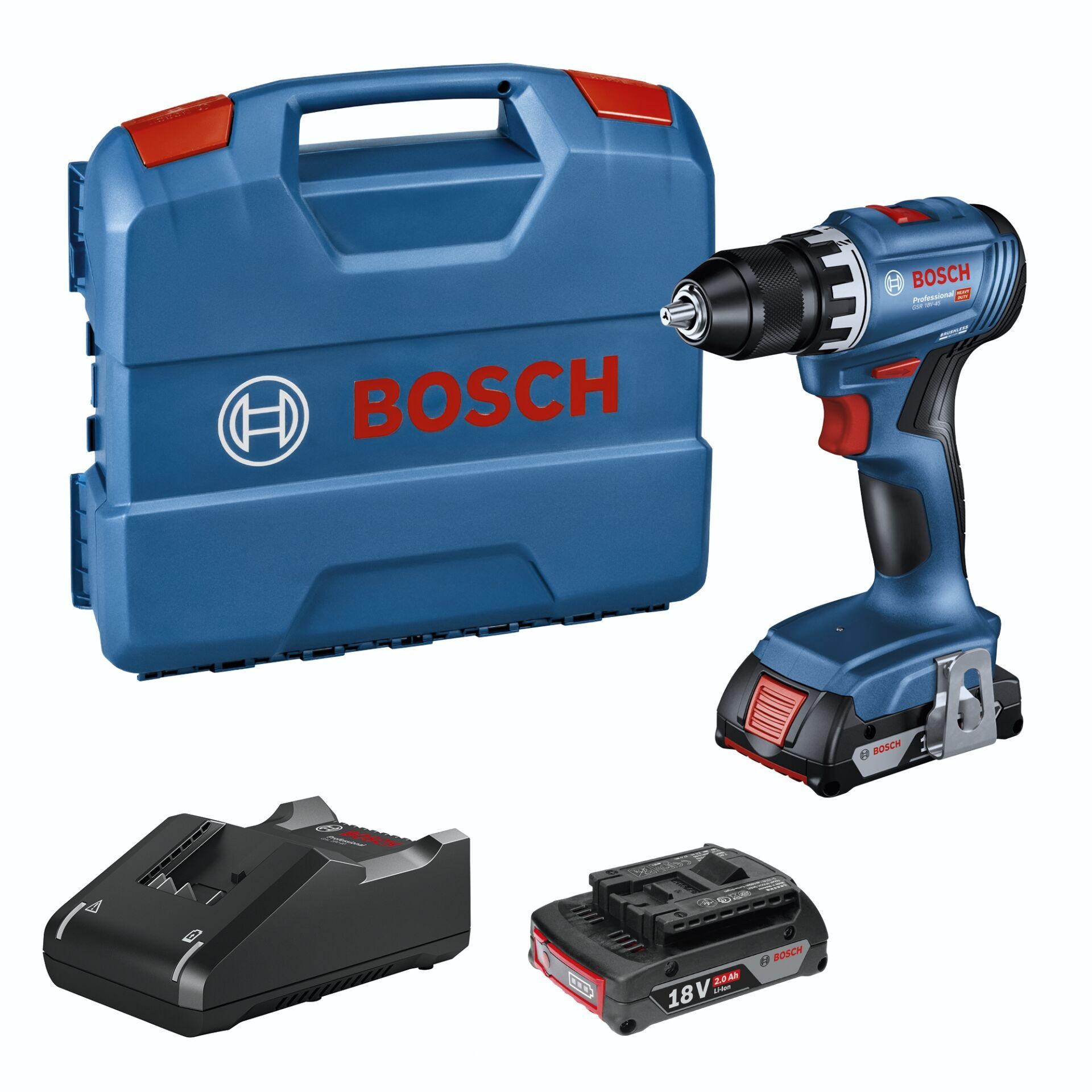 Bosch Professional GSR 18V-45 06019K3205 Akku-Schrauber, Akku-