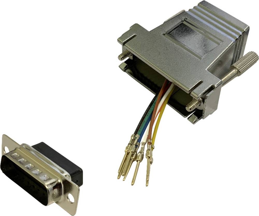 BKL Electronic 10121123 adaptor D-SUB-plug 15pol. - RJ45-female 1 St.
