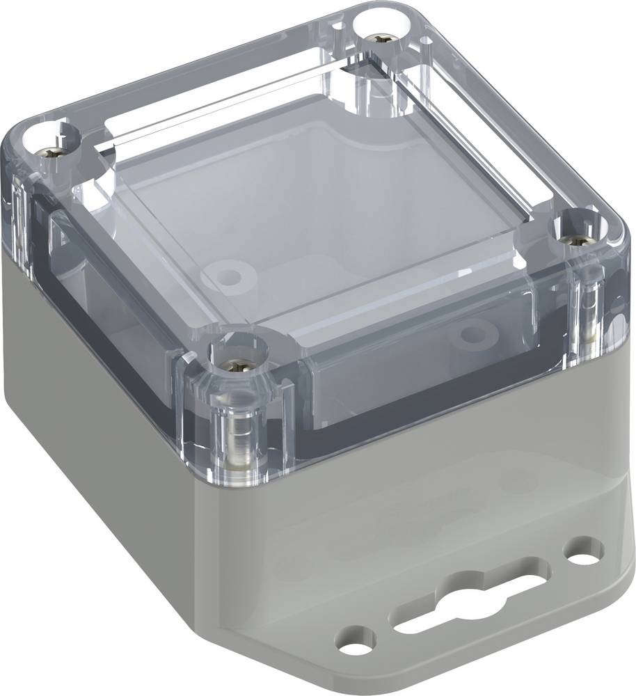 TRU COMPONENTS TC-10860408 Flansch-boîte 60 x 60 x 40.10 ABS-PC gris