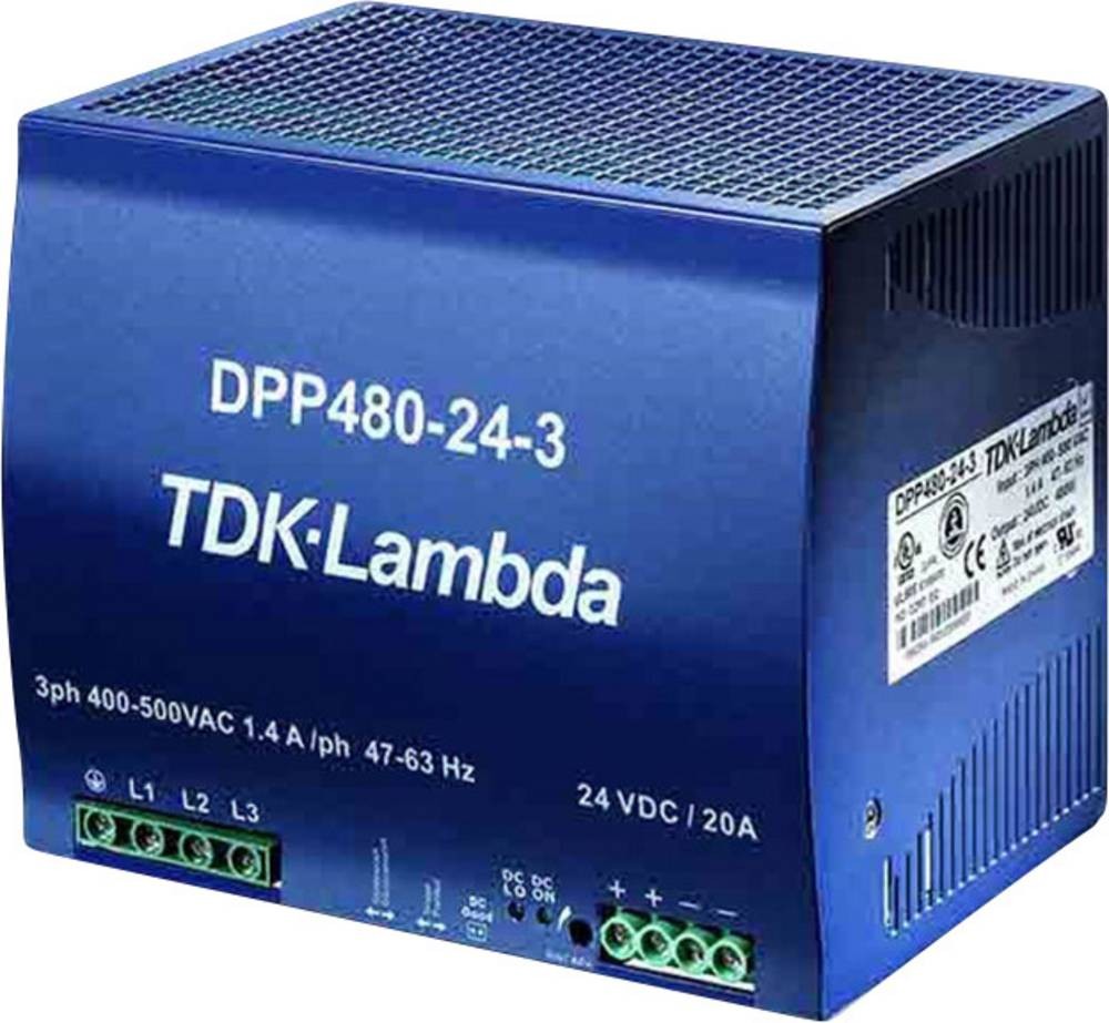 TDK-Lambda DPP480-24-1 Hutschienen-home charger (DIN-Rail) 24 V/DC