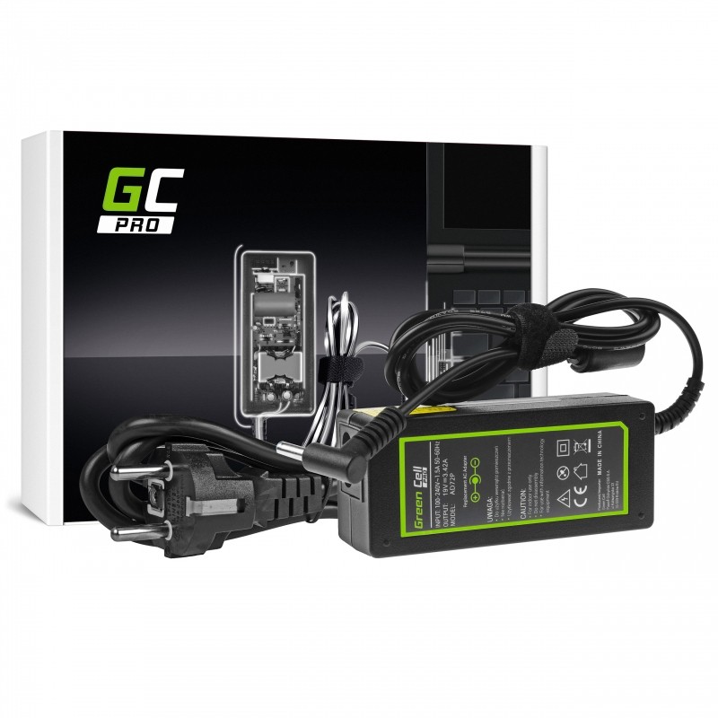 Green Cell AD72P power adapter/inverter Indoor 65 W Black - Green