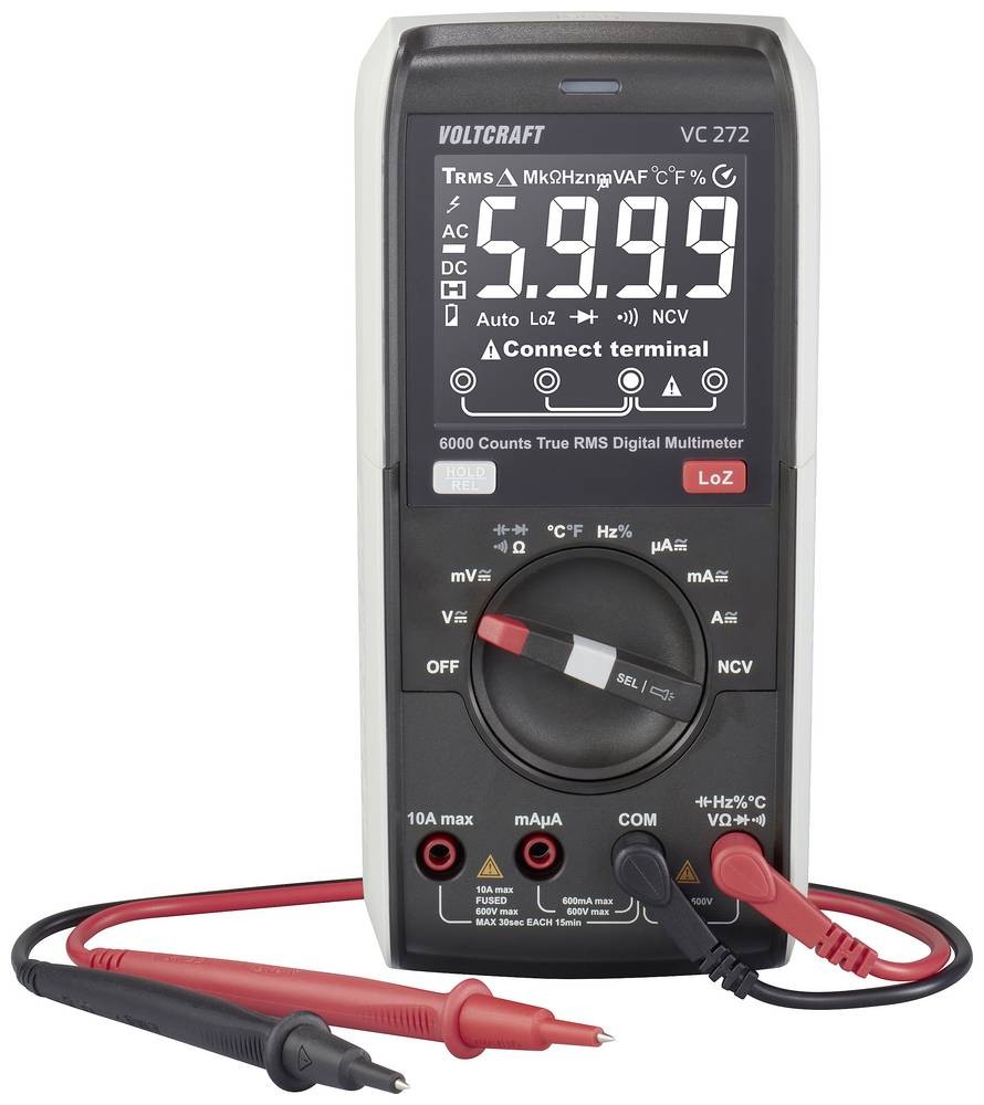 VOLTCRAFT VC272 Hand-Multimeter digital True RMS LoZ CAT III 600V