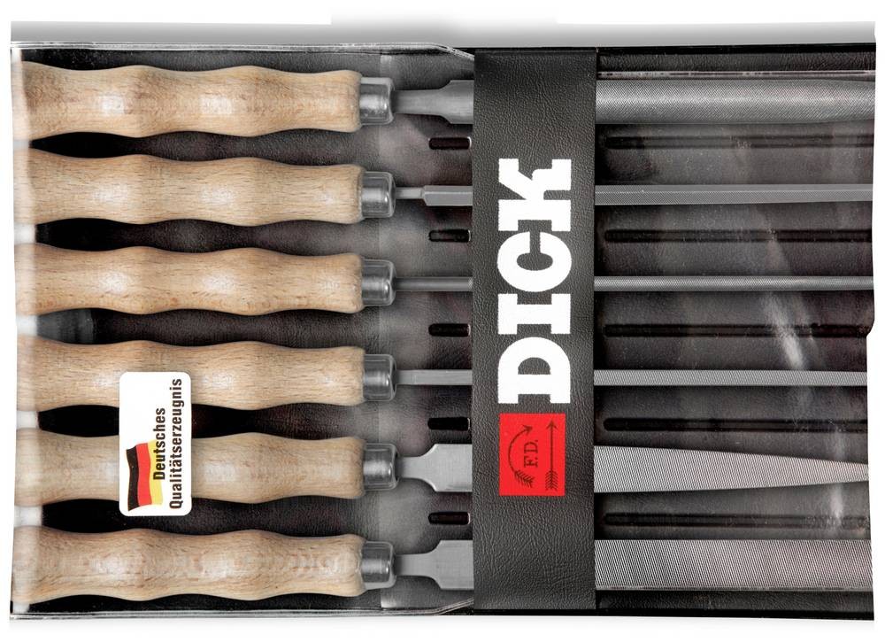 Dick 11871020 Schlüsselfeilensatz 6-tlg. 100/2 in Housse noir \ DICK\