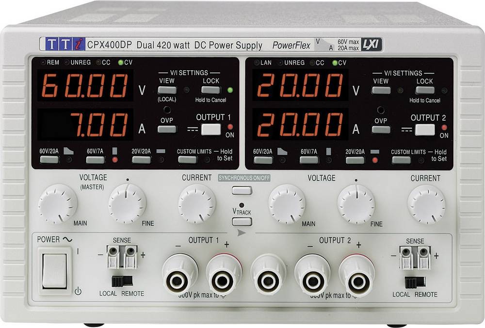 Aim TTi CPX400DP Labornetzgerät, einstellbar 0 - 60 V/DC 0 - 20A