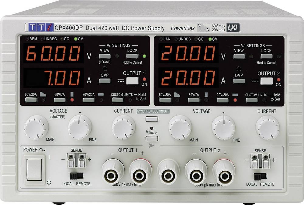 Aim TTi CPX400D Labornetzgerät, einstellbar 0 - 60 V/DC 0 - 20A 840W