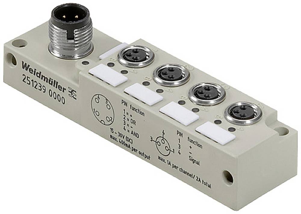 Weidmüller SAI-4-S-3P-M8L-M12-LOG 2512390000 Sensor/Aktorbox passiv