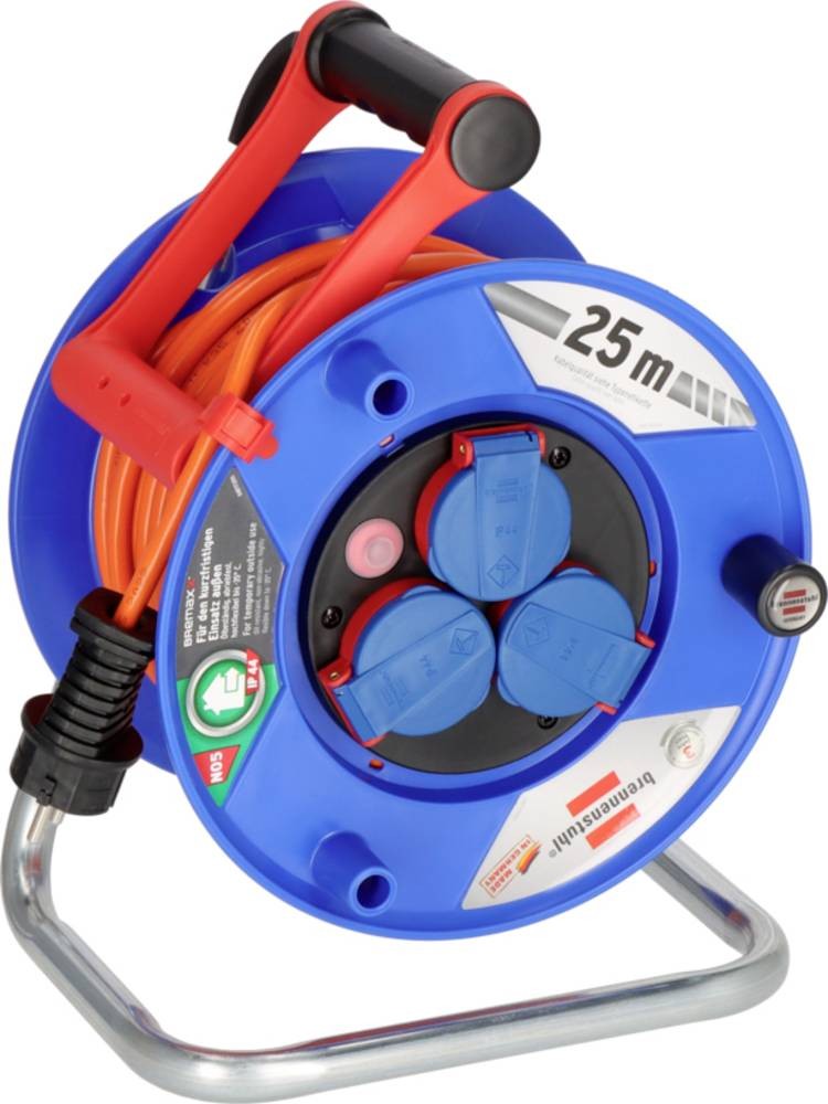 Brennenstuhl 1218740 Kabeltrommel 25m Orange Schutzkontakt-plug