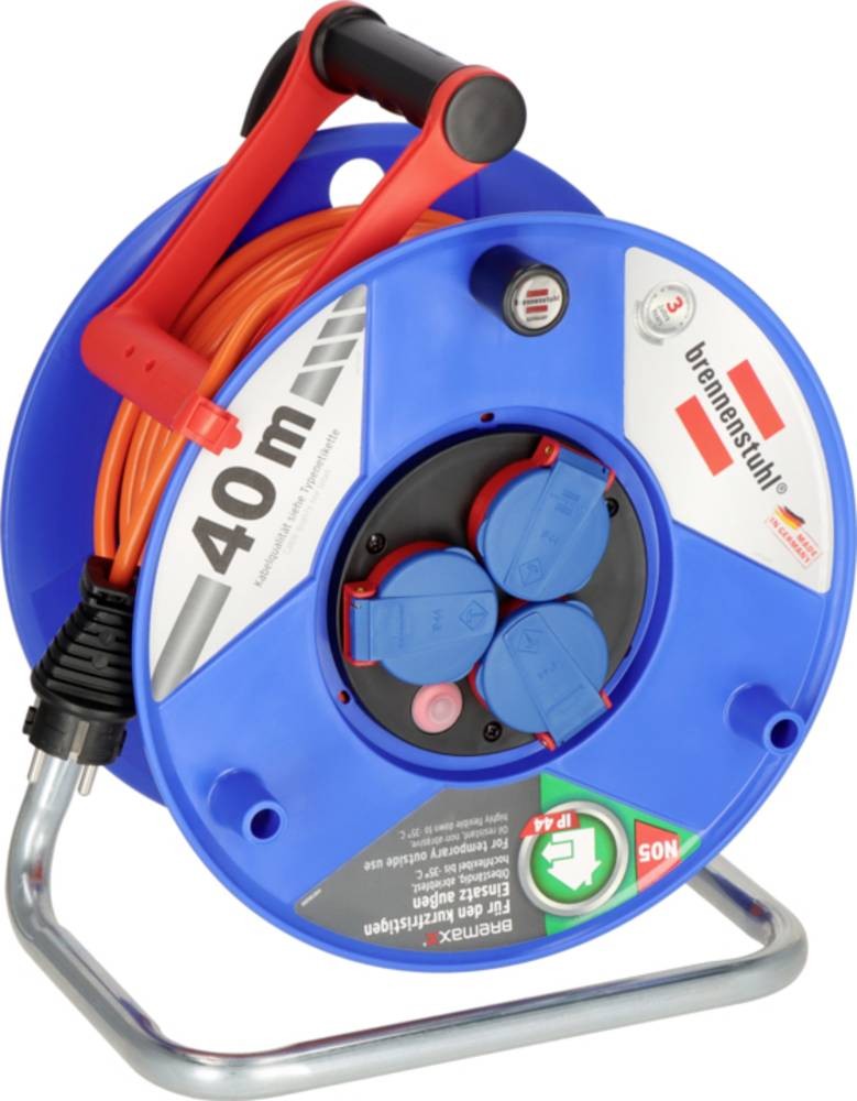 Brennenstuhl 1208750 Kabeltrommel 40m Orange Schutzkontakt-plug