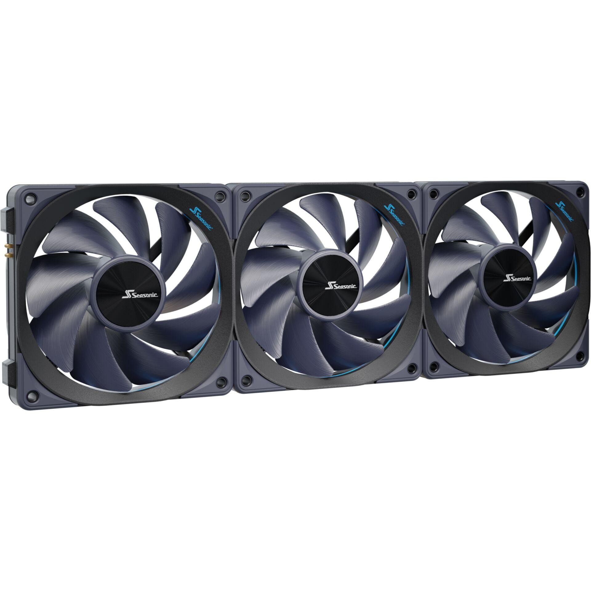 Seasonic MagFlow 3-Fan Kit Computer case 12 cm Black 3 pc(s) -