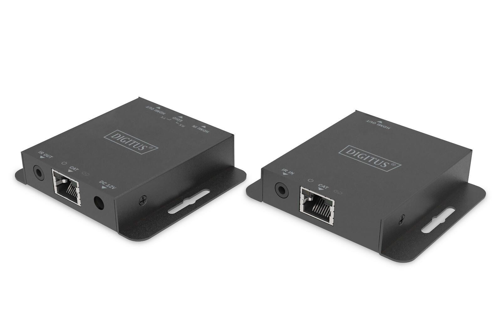 DIGITUS HDMI Extender Set USB 70m 4K schwarz