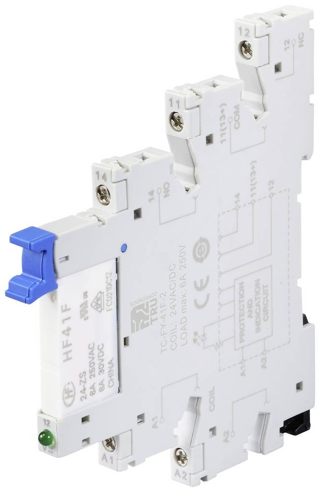 TRU COMPONENTS TC-FY-41F-2 24V Industrierelais Nennspannung: 24 V/AC,