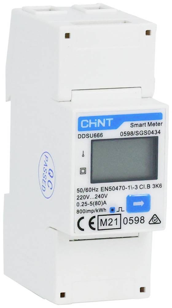 Chint G DDSU666 220/230V 5(80)A RS485 2P MID 313271 Wechselstromzä