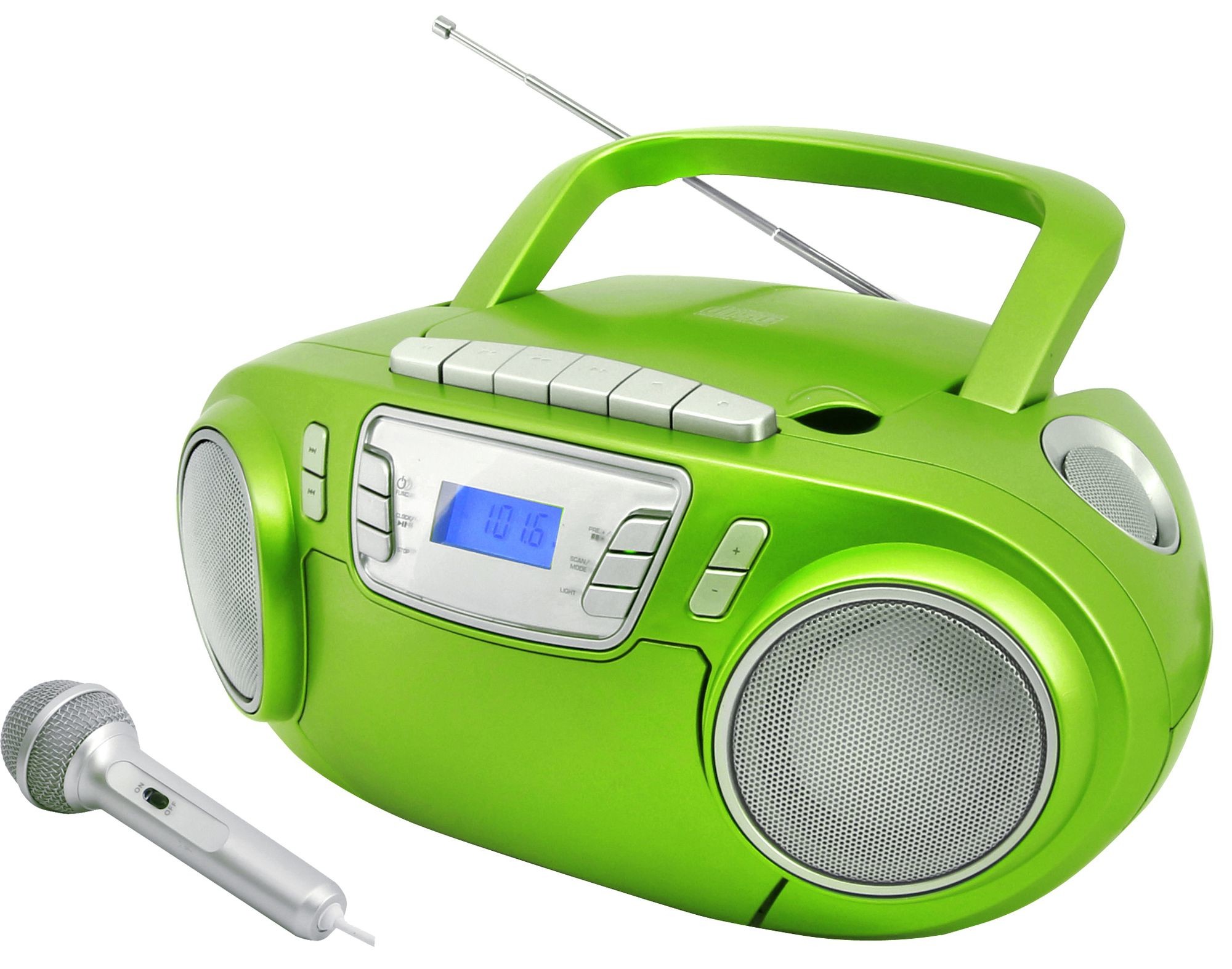 Soundmaster SCD5800GR Analog 3 W FM, PLL Green, Silver MP3 playback -