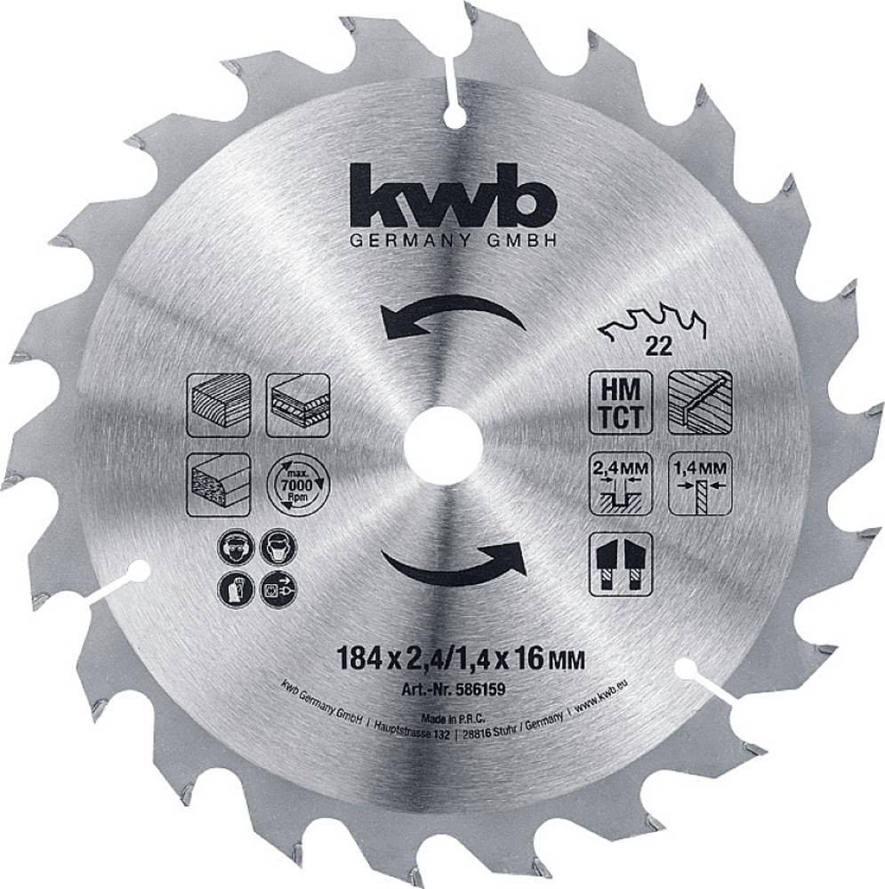 Kwb 586159 lame de scie 184 x 16mm 1 pc(s)