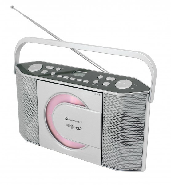 Soundmaster RCD1755SI portable stereo system Analog UKW Silver MP3