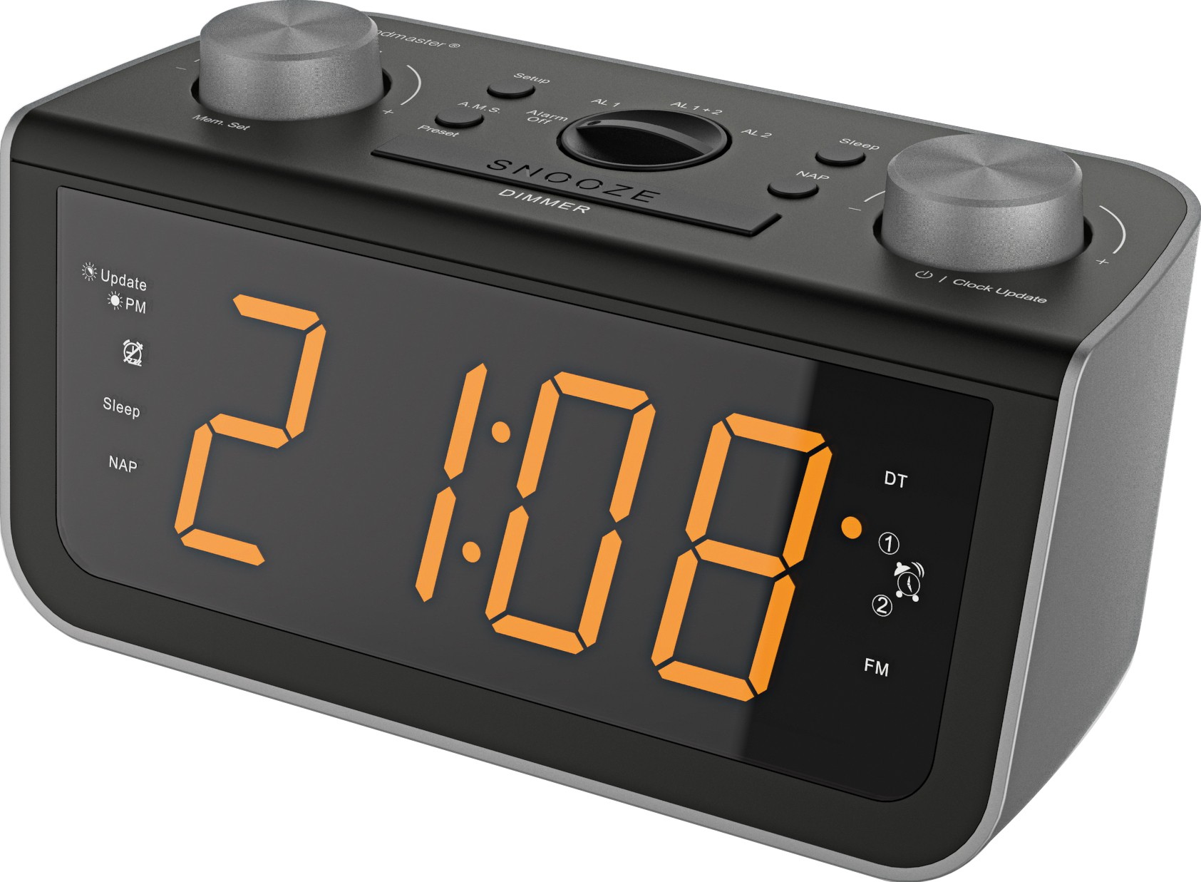 Soundmaster FUR5005 Radio portable Horloge Numérique Noir -