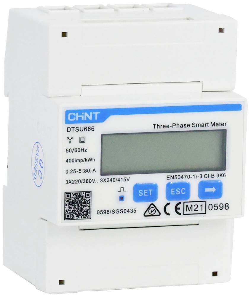 Chint G DTSU666-CT 3×230/400V 1.5(6)A RS485MID 319670 Drehstromzä