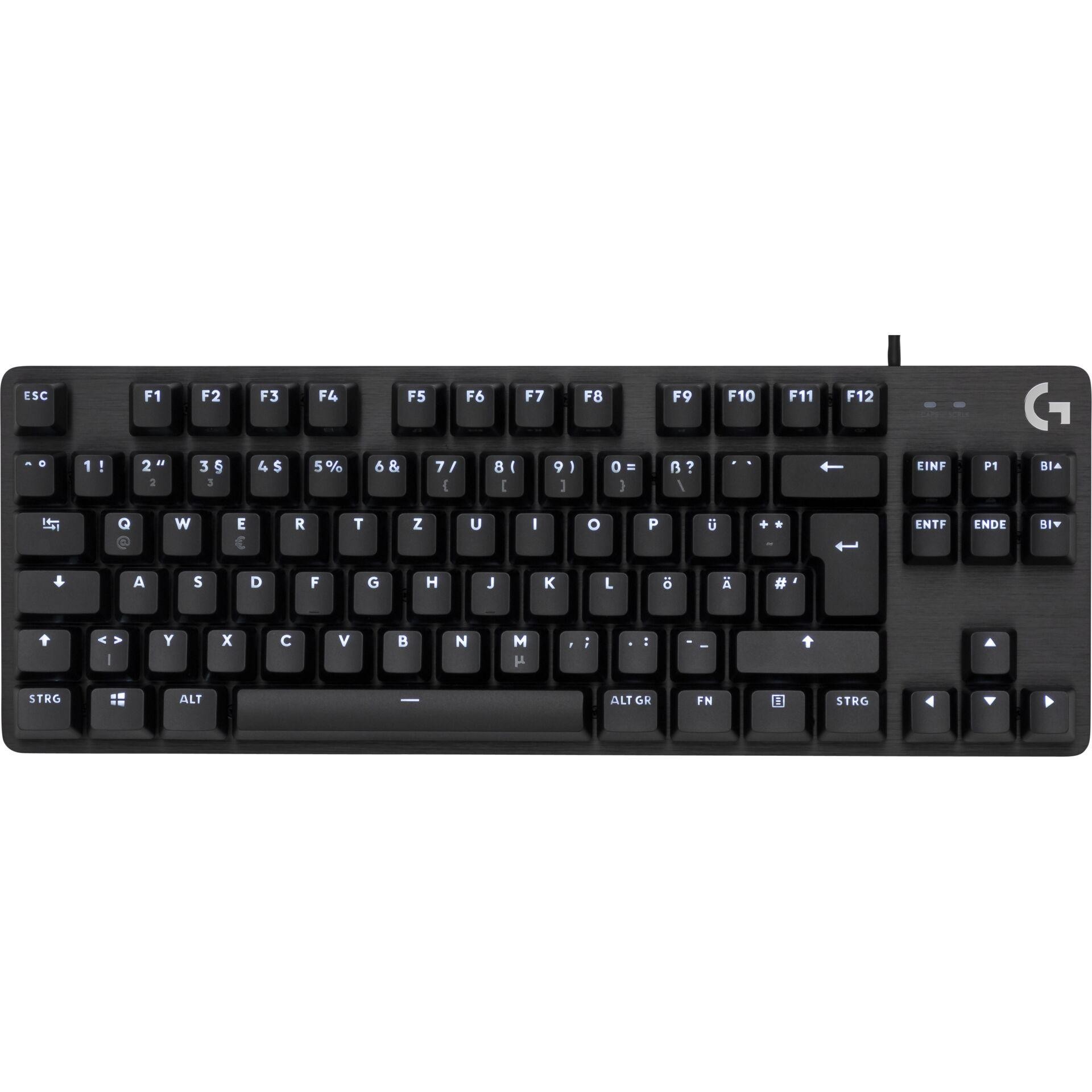 Logitech G413 TKL SE USB Gaming-Tastatur Deutsch, QWERTZ Schwarz