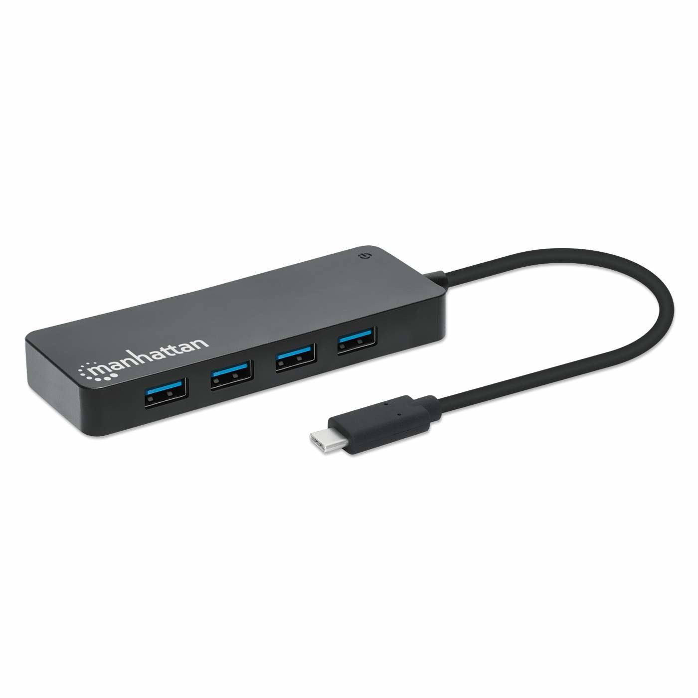 Manhattan 168410 USB-Hub 7 Port USB-A USB 3.0 5 GBit/s Schwarz 168410