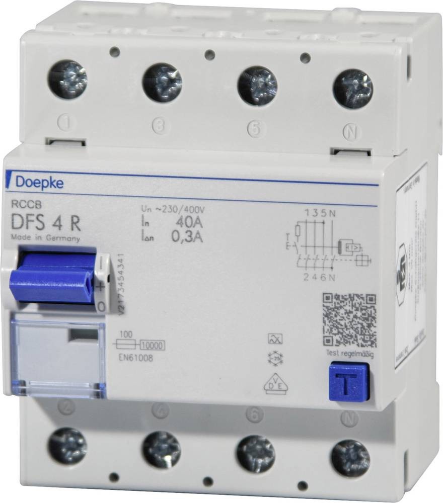 Doepke 09134911 DFS4 040-4/0,03-A R Neutralleiter right FI-