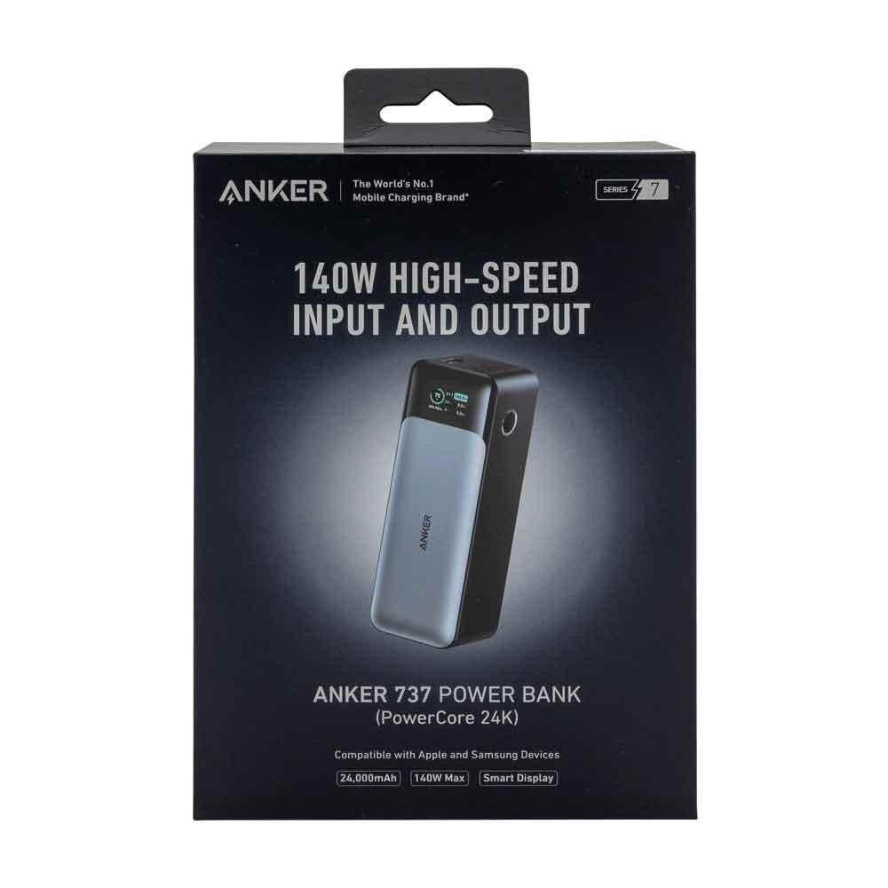 Anker 737 24000 mAh Black, Silver - Anker 737, 24000 mAh, 140 W,