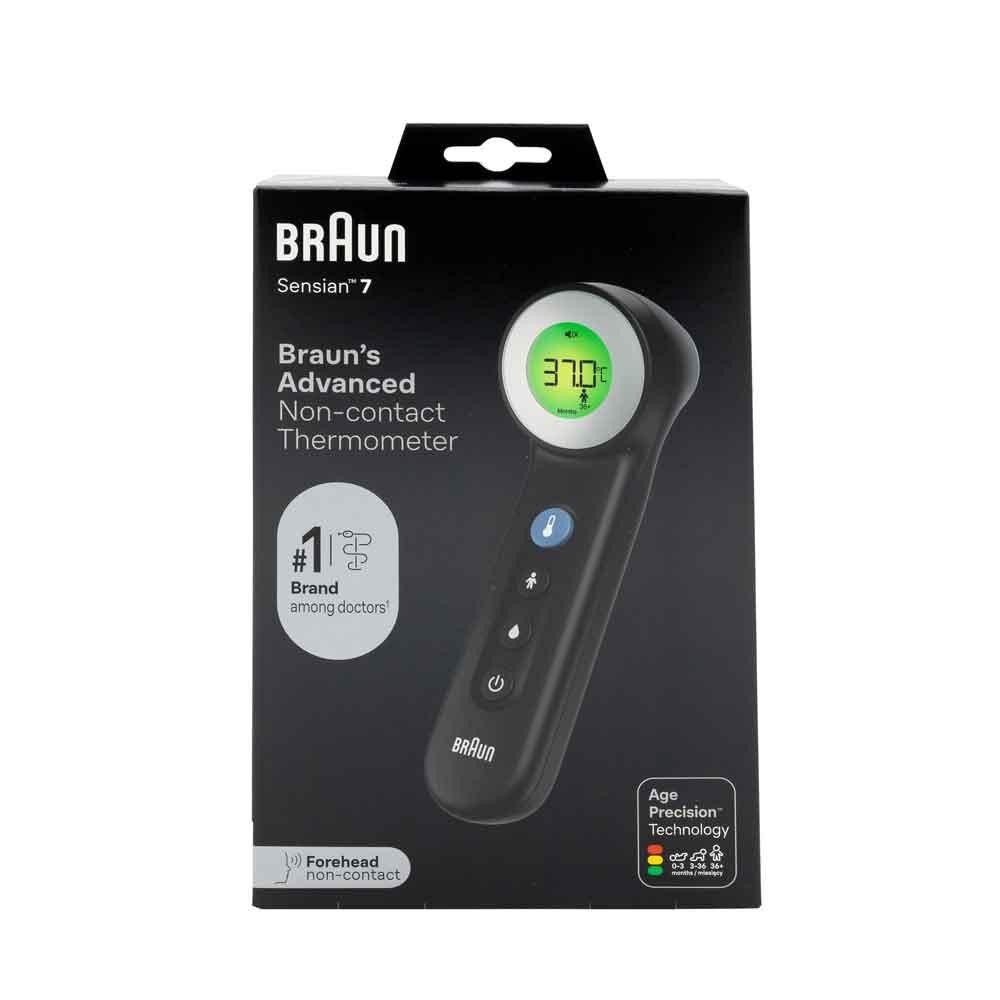 Braun BNT 400 BK Termómetro con sensor remoto Gris Frente Botones -