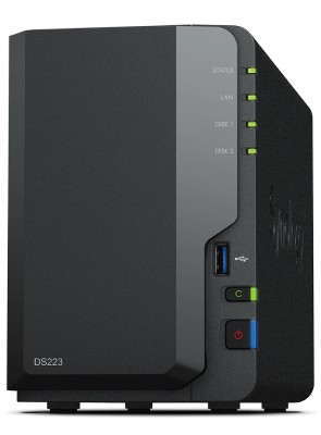 Synology DiskStation DS223 NAS-Server Gehäuse 0GB 2 Bay USB 3.2 Gen