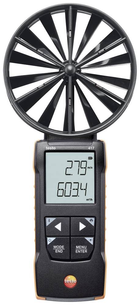 Testo 417 Kit with Measurement Funnels w/ App Connectivity