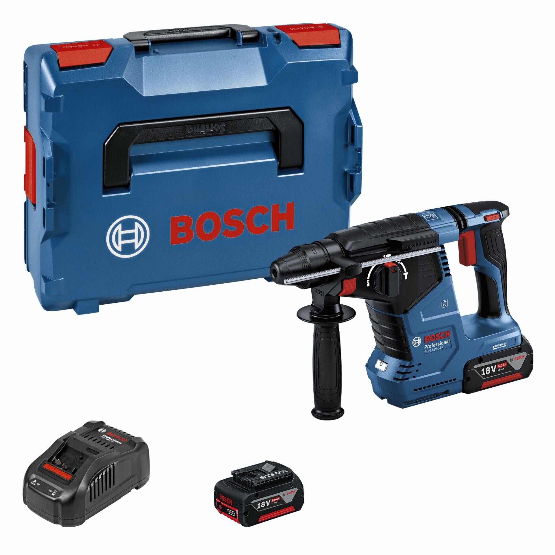 Bosch Professional GBH 18V-24 C SDS-Plus-Akku-Bohrhammer 18 V 5 Ah Li-