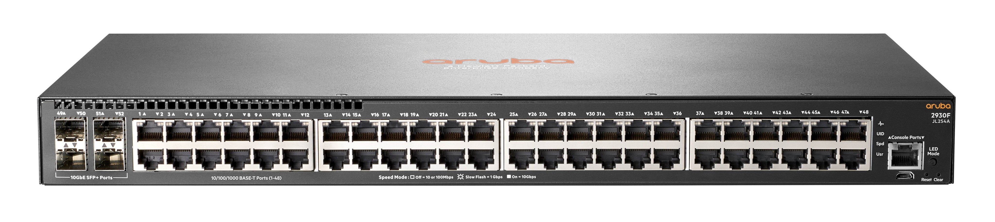 Aruba 2930F 48G 4SFP+ Managed L3 Gigabit Ethernet (10/100/1000) 1U