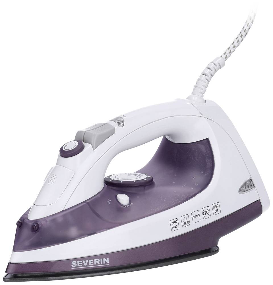 Severin BA 3210 Dampfbügeleisen Lila, Weiß 2500W
