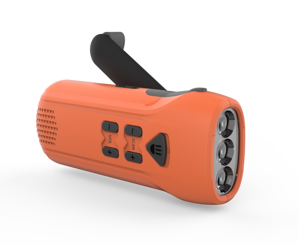 Beafon RD5035 Kurbel-Radio Powerbank LED-torch orange