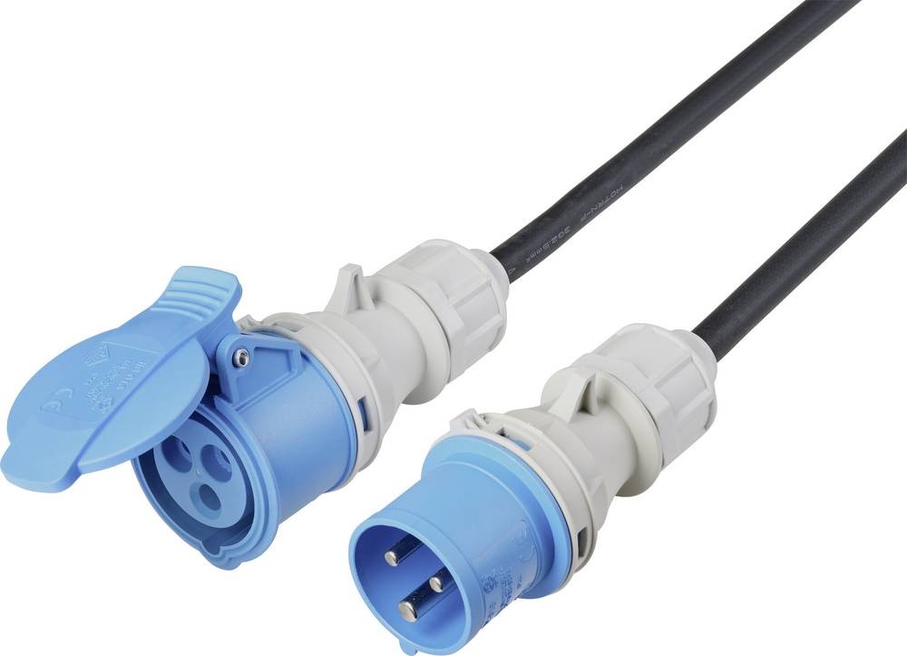 Sygonix SY-5244052 Strom prolunga 16A nero 10m H07RN-F 3G 2,5mm²